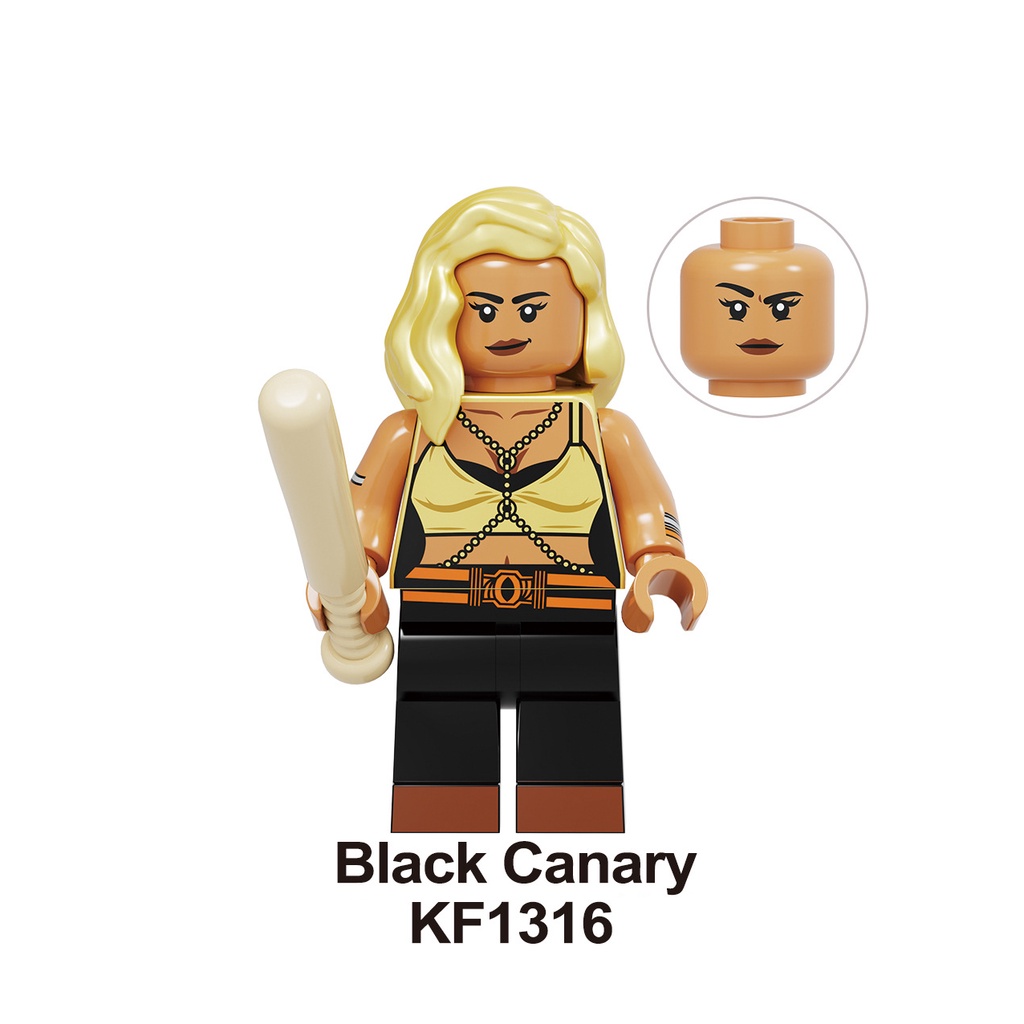 Harley Quinn Mainan Balok Bangunan Minifigures Suicide Squad DC Movie Black Canary Huntress