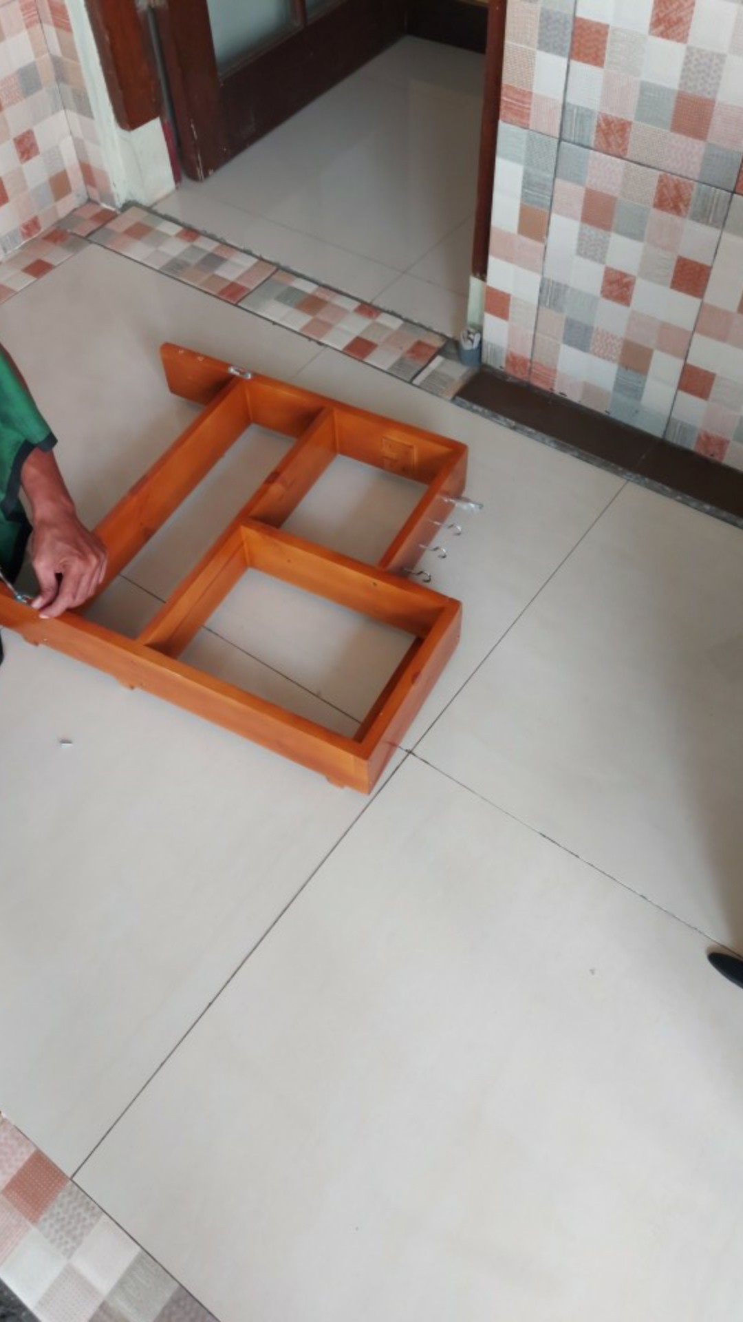 Rak Bumbu Dapur Susun Kayu Ukuran 50x60x9