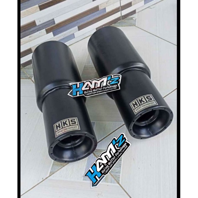 knalpot racing HKS gronel  mobil bensin, mobil solar