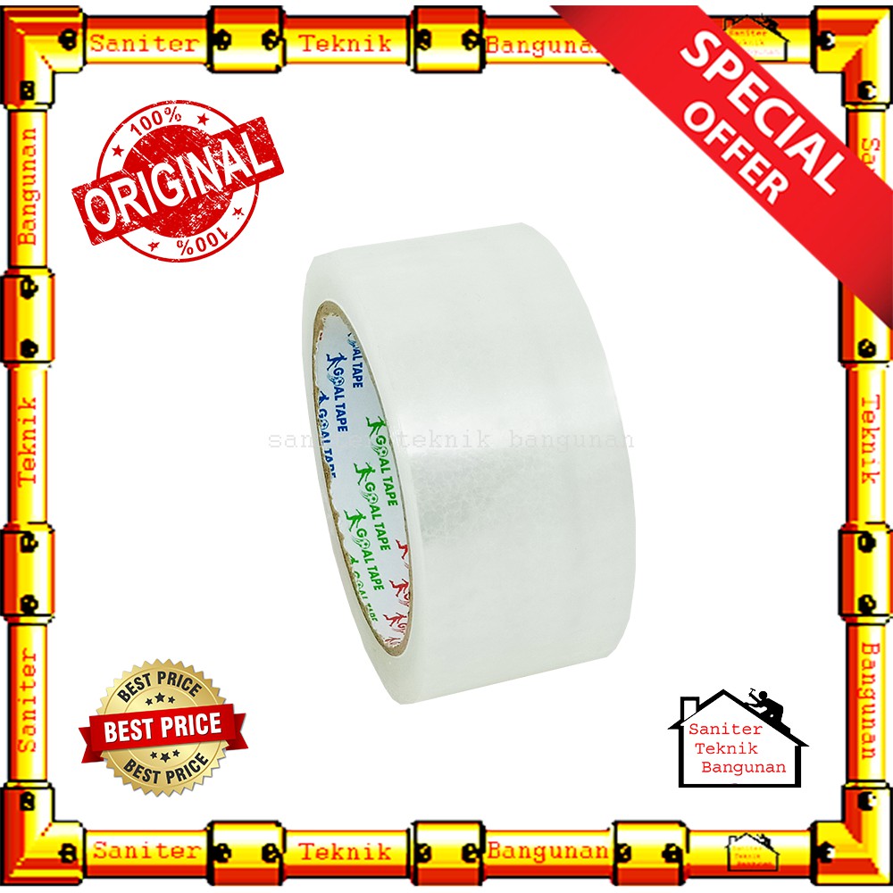 Lakban Bening 2 Inch Tebal Goal Tape