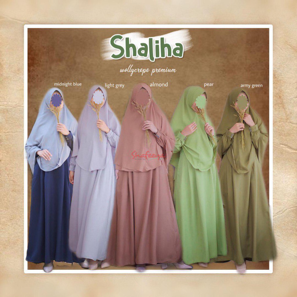 Shaliha dress gamis Wollycrepe by Shafeeya