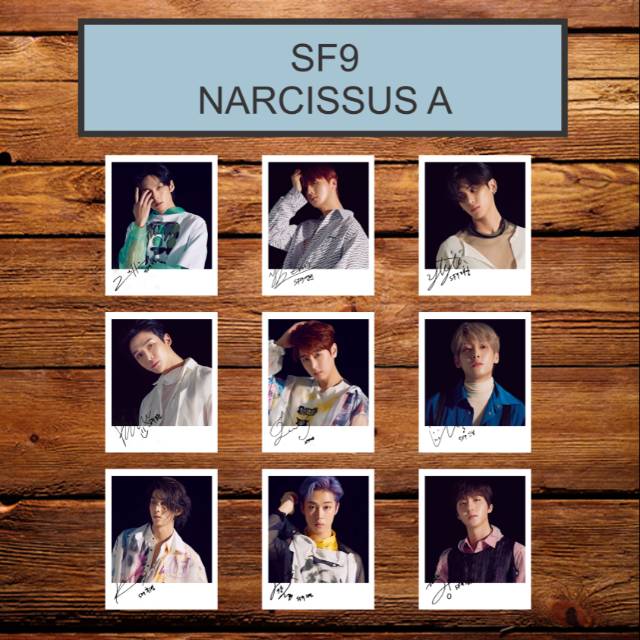 SF9 NARCISSUS ALBUM SIGNED KPOP POLAROID