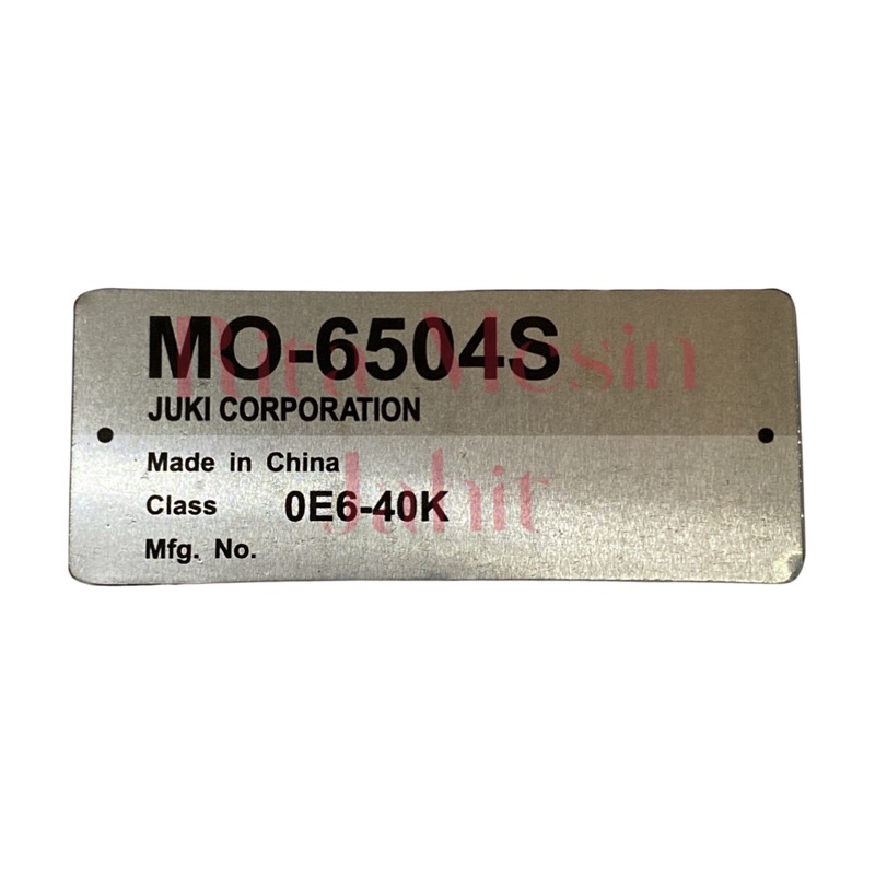 

merk seng juki obras MO-6504S bagian depan kanan bawah