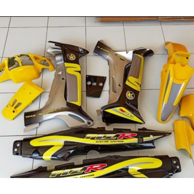Cover Body Halus FIZ R CALTEX HITAM KUNING