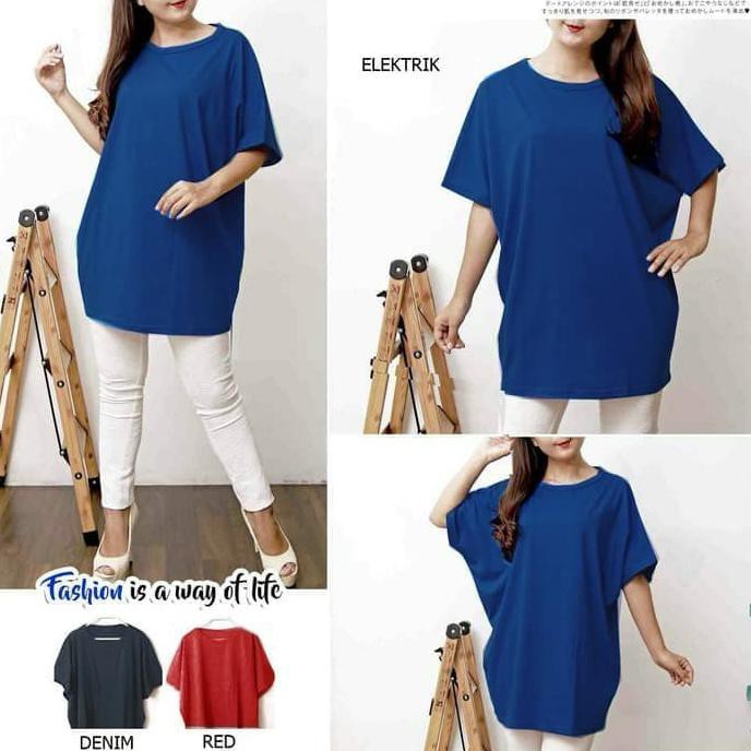 Barang Terbaru Kaos Wanita Jumbo / Kaos Wanita Big Size U20016 MURAH