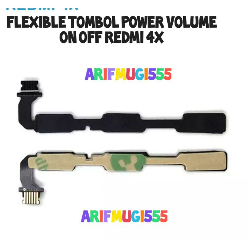 Flexible flexibel Tombol Power Volume on off Xiaomi Redmi 4X