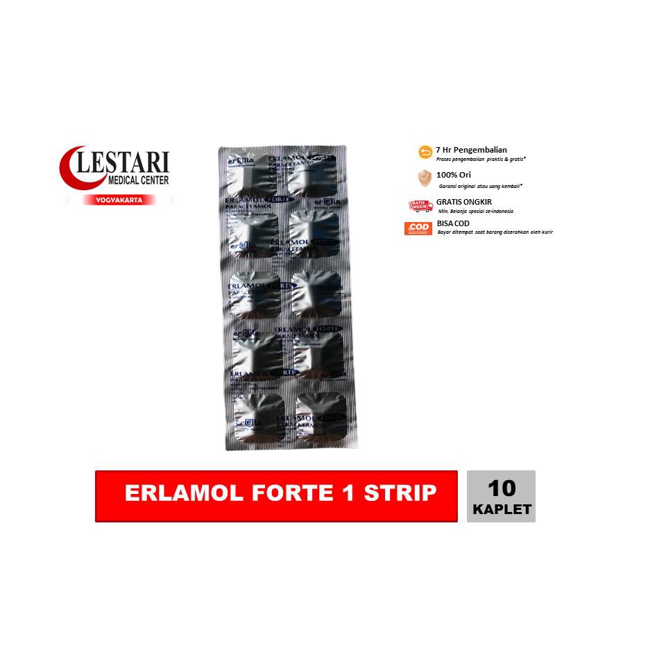 Erlamol Forte Paracetamol 650mg [Strip/10 Kaplet]