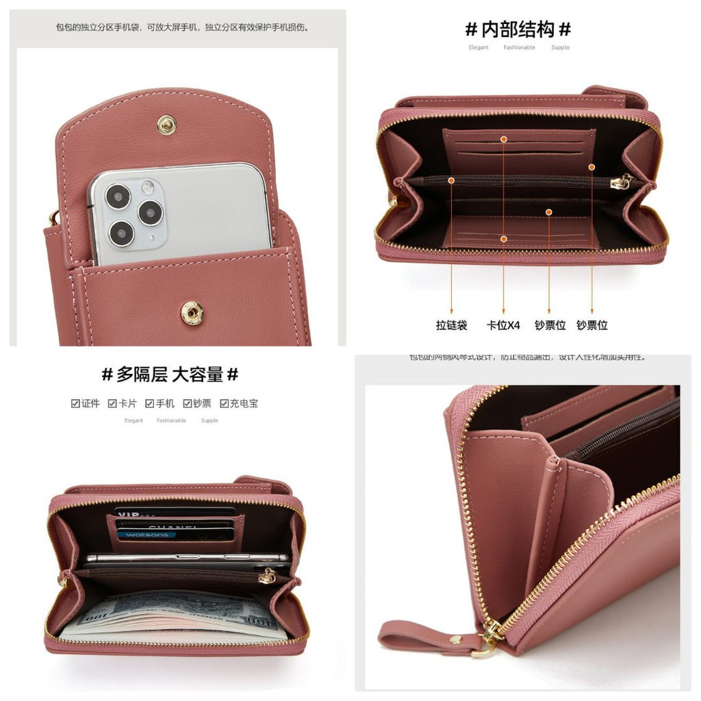 EQ PROMO..MEGAN - Dompet Pocket Tempat Hp Wanita