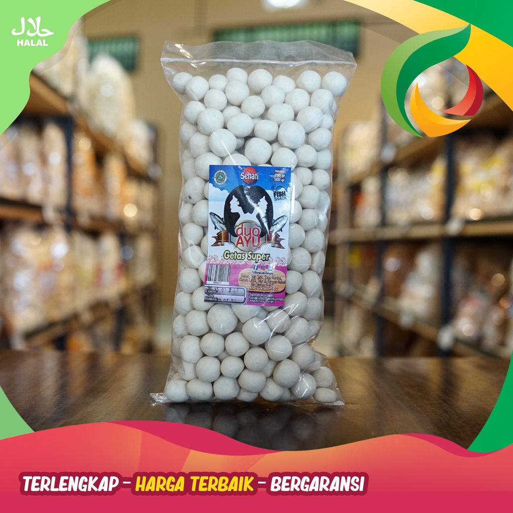 

Getas super merk Duo ayu khas Bangka 250gr bulat