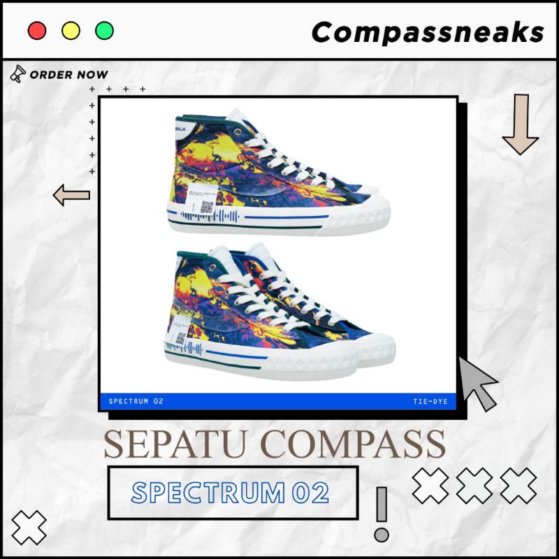 Sepatu Compass Retrograde High Decon Collaboration "Tame Impala" Spectrum 02