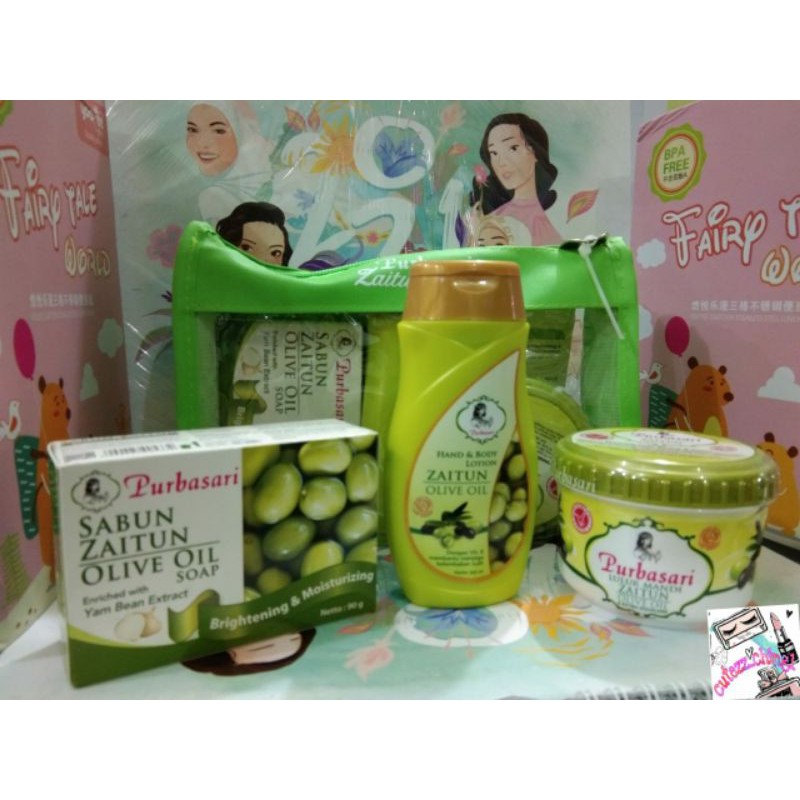 ☃Cutezz_Ching1☃Purbasari Paket Zaitun Series - Paket Perawatan Tubuh