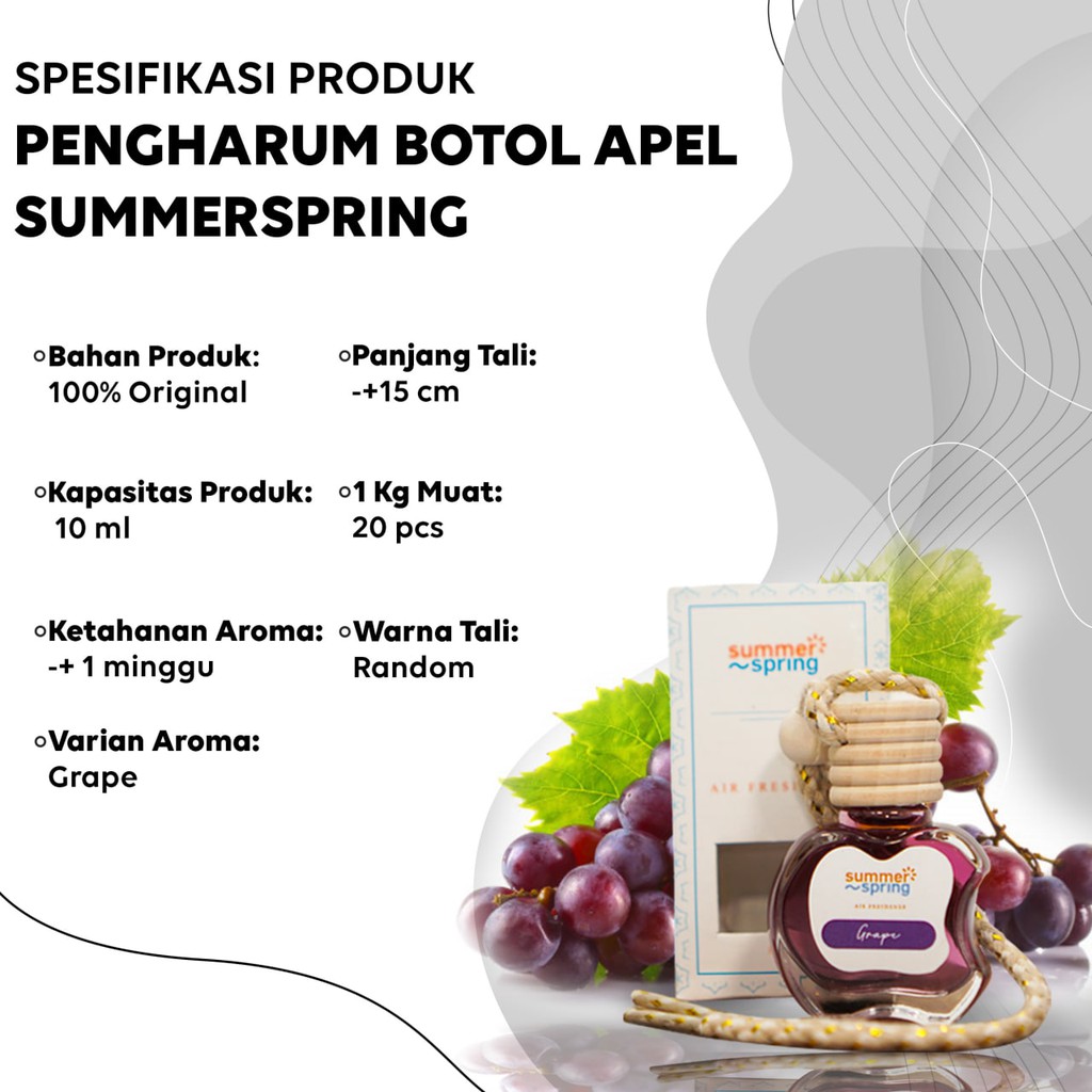 Parfum mobil  apel summerspring aroma grape 10 ml