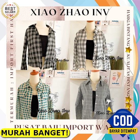 Davina - Baju Atasan Wanita Import Korea Blouse Wanita Jumbo Terbaru Modis Korean Style Putih Cewek 