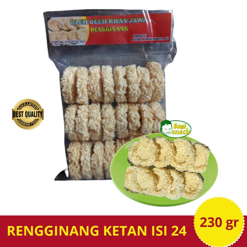 RENGGINANG KETAN Istimewa Renyah Gurih Isi 230 gr