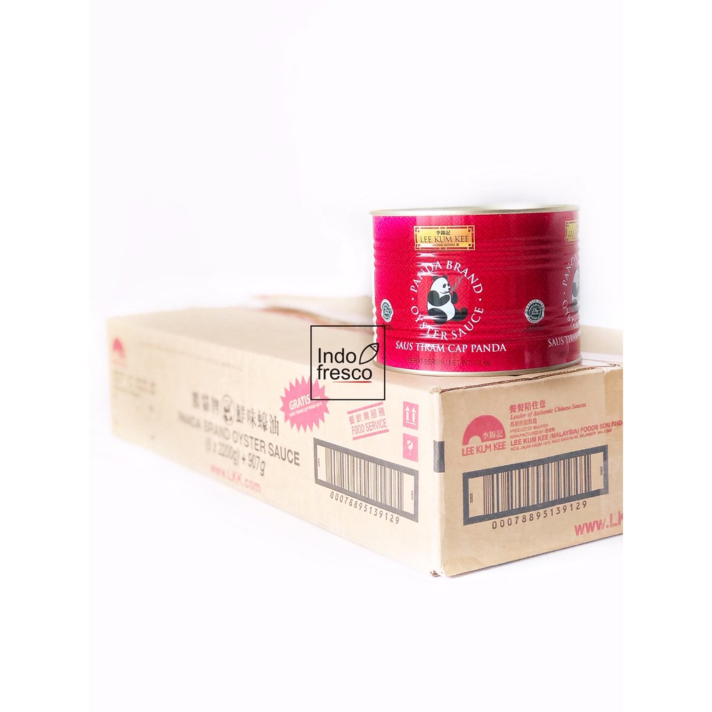 

PROMO LEE KUM KEE OYSTER SAUCE PANDA BRAND- SAUS TIRAM KALENG 2.2KG TERMURAH