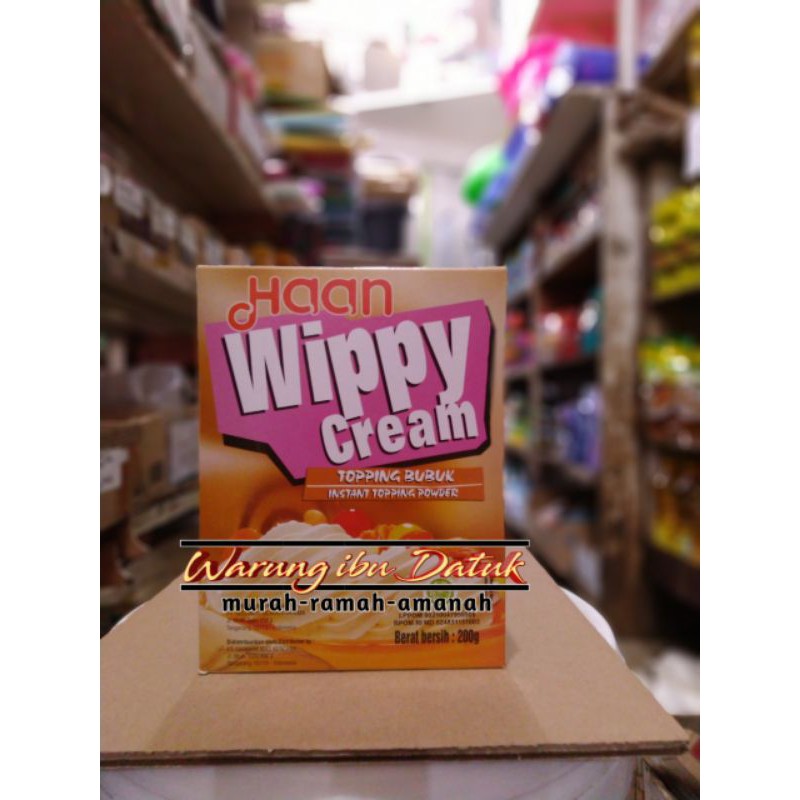 

Krim Topping | Instant Topping Powder WIPPY CREAM HAAN 200g