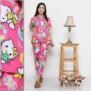 set agogo setelan wanita murah baju tidur batik  bali  