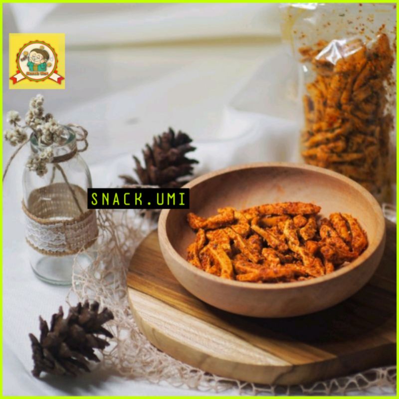 

Basreng | Bakso Goreng Renyah Kriuk kemasan Pouch 60gr | Snack.umi