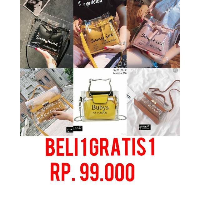 Tas wanita tas transparan cewek