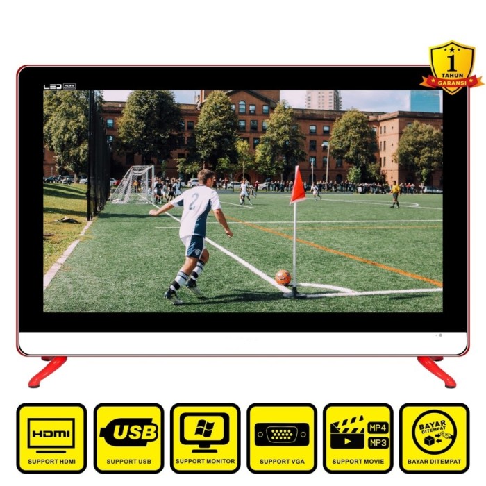 TV LED 24 inc 12VDC &220VAC bisa PANEL SURYA Full HD - TV 24 inc 12 V