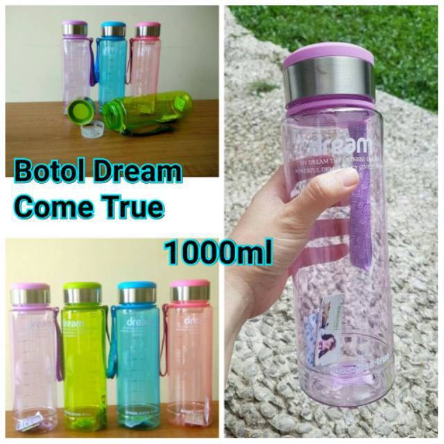 Botol Minum Dream / Botol Minum Sporty 1 liter / Botol Minum BPA FREE