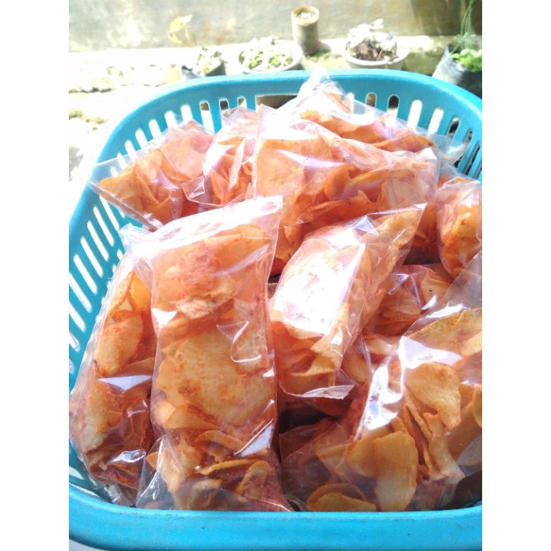 

KERIPIK TALAS RASA BALADO 500g