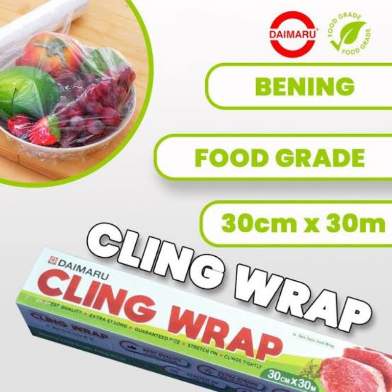 Plastik Higienis Pembungkus Serbaguna Cling Wrap 30cm x 30m DAIMARU