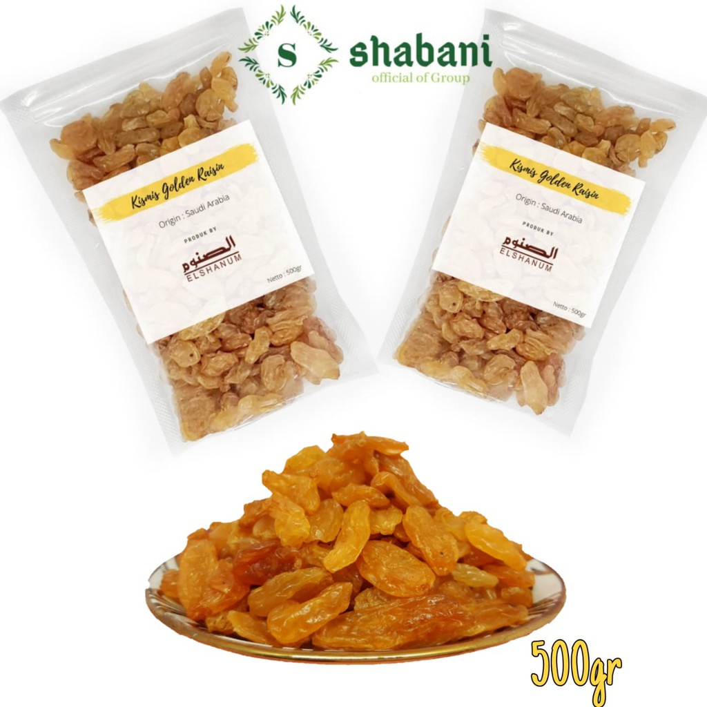 

[ COD ] Kismis Asam Manis ELSHANUM 500 Gr / Kismis Golden Raisin / Kismis Anggur / Kismis