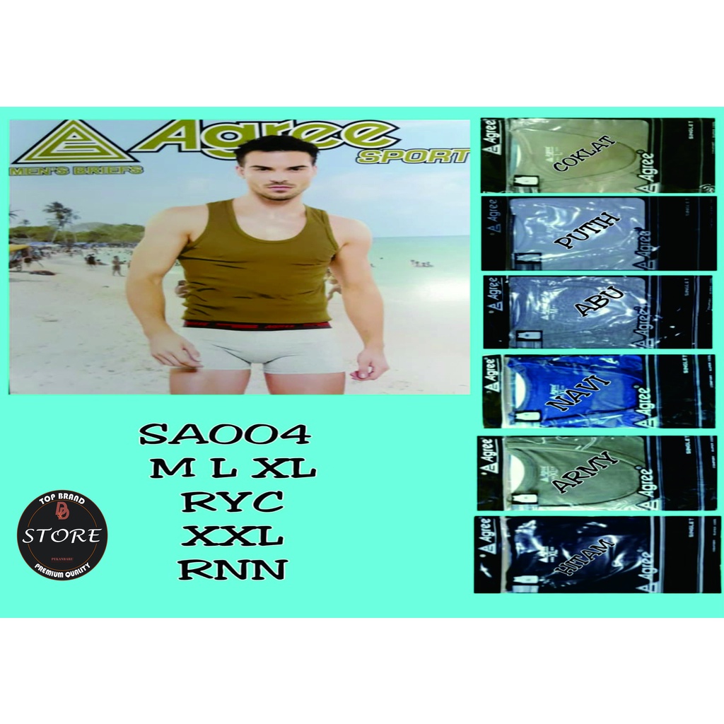 PAKAIAN DALAM SINGLET PRIA AGREE 004