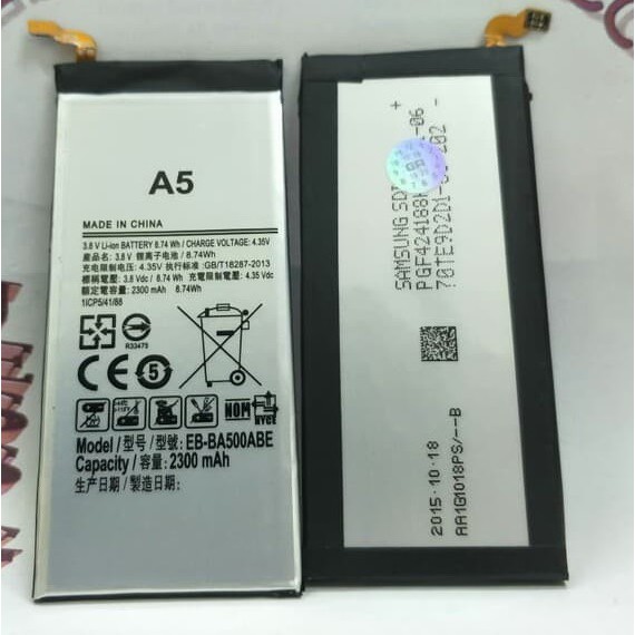 Battery Batre Baterai Samsung A5 2015 A500 EB-BA500ABE