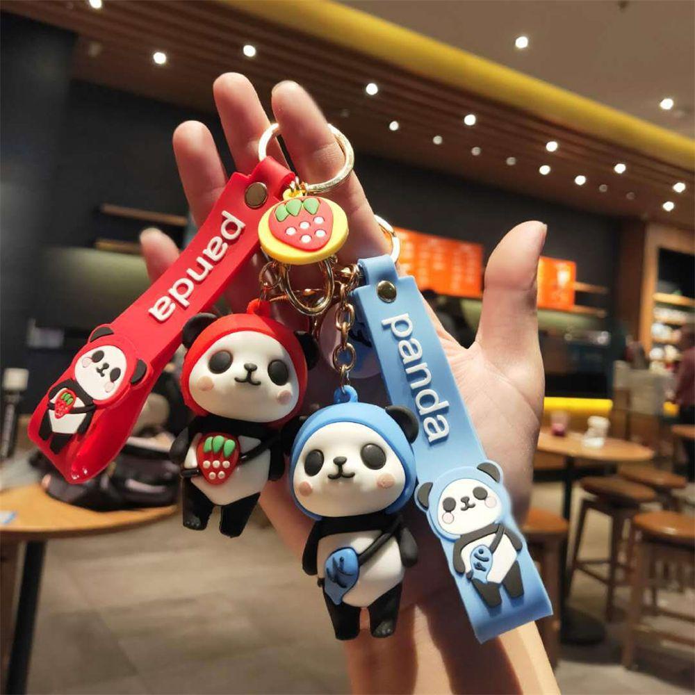 Gantungan Kunci Bentuk Panda Kartun