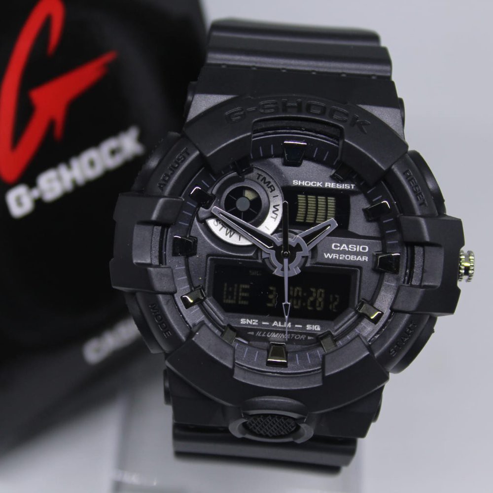JAM TANGAN PRIA KEREN G-SHOCK GA 700 BLACK