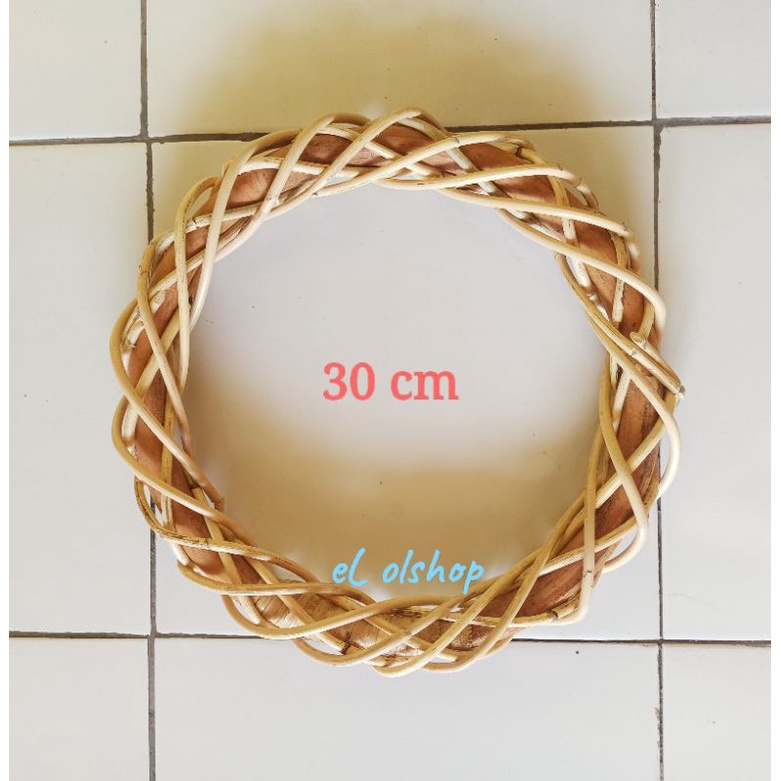 Holahop Hulahop Lilit Ring Rotan Macrame Dekorasi 30cm