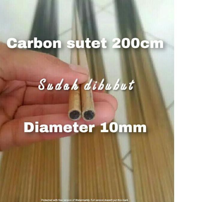PROMO_ carbon sutet solid bubut 200cm D10mm MURAH