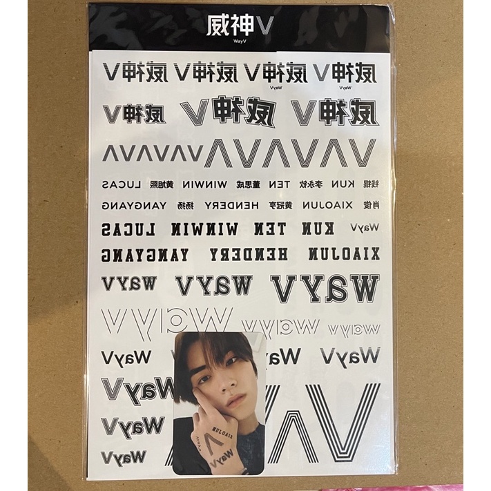 [SEALED] WAYV XIAOJUN TATTOO STICKER MD DESIGNED BY TEN, tato tatto