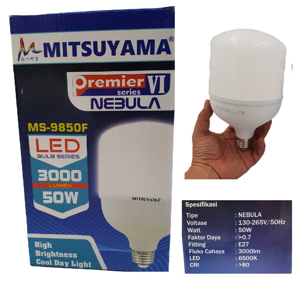 BOHLAM LAMPU LED MITSUYAMA PREMIER NEBULA 50W 50WATT ORIGINAL ASLI/ Lampu Capsule Nebula Mitsuyama P