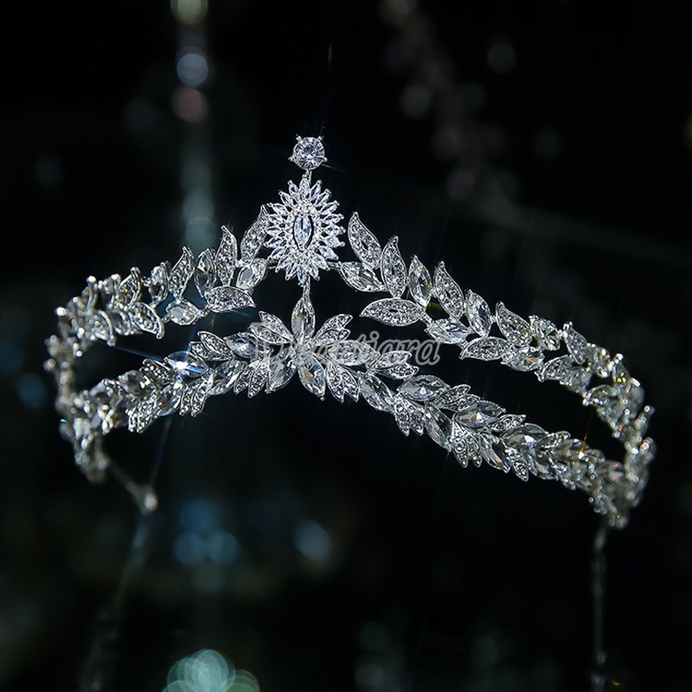 Mahkota Tiara Kristal Untuk Aksesoris Dress Pernikahan