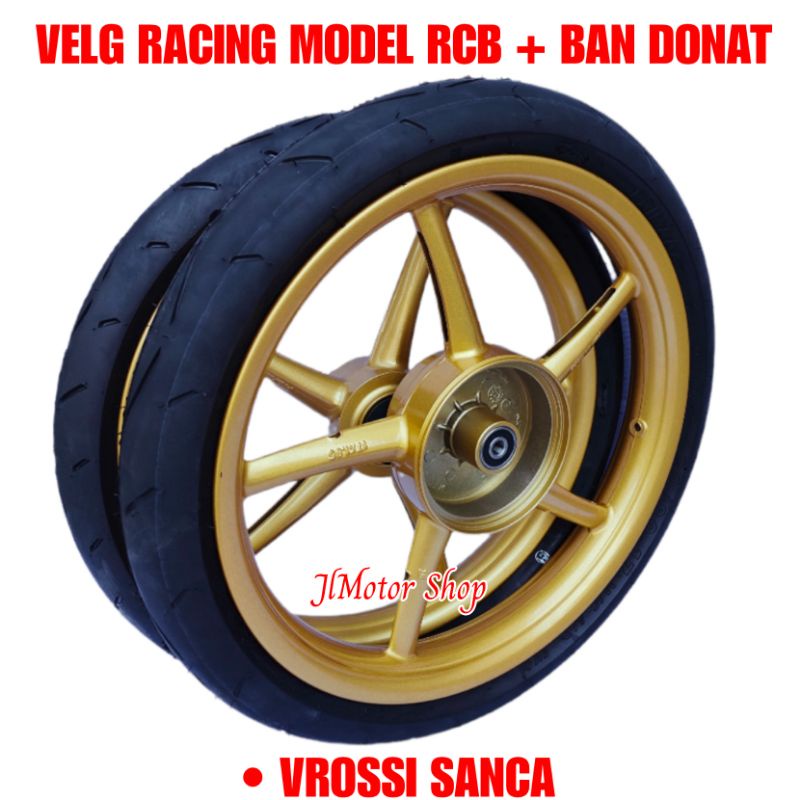 VELG RACING MODEL RCB RXKING VIXION NEW NVA NVL 150 JUPITER MX KING 150 SONIC 150 ALL NEW VIXION 150  PALANG 5 10 RING 17 + BAN DONAT VROSSI