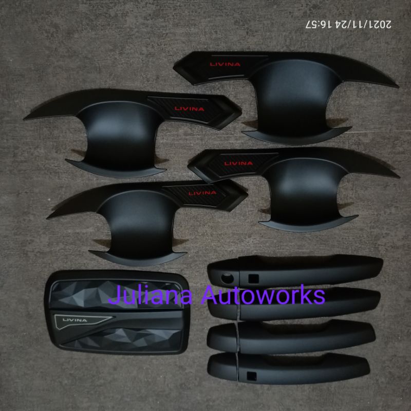 Outer handle tank cover bensin All new Livina 2019 hitam doff