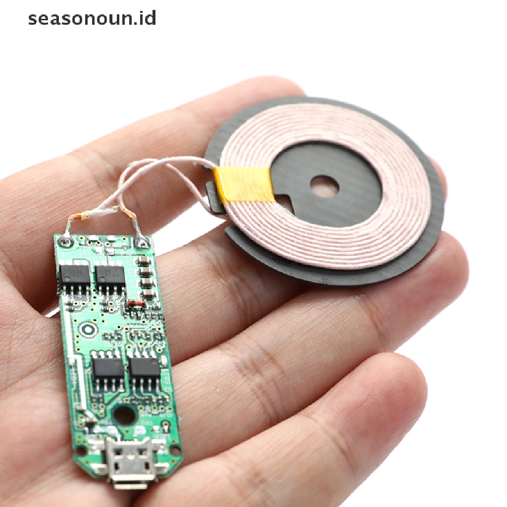 【seasonoun】 DC 5V Fast Wireless Charger Transmitter Module PCBA Circuit Board With Coil .