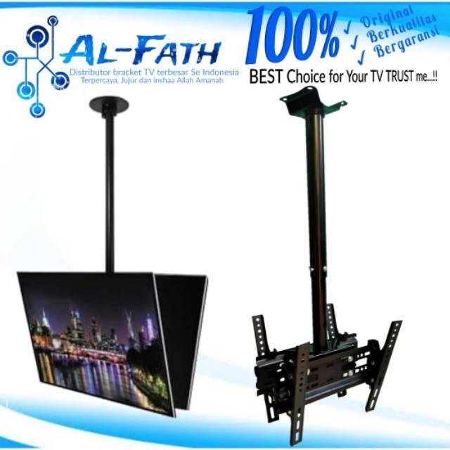 Bracket TV gantung Twin 2 TV 14&quot;-40&quot; IMPORT premium Model