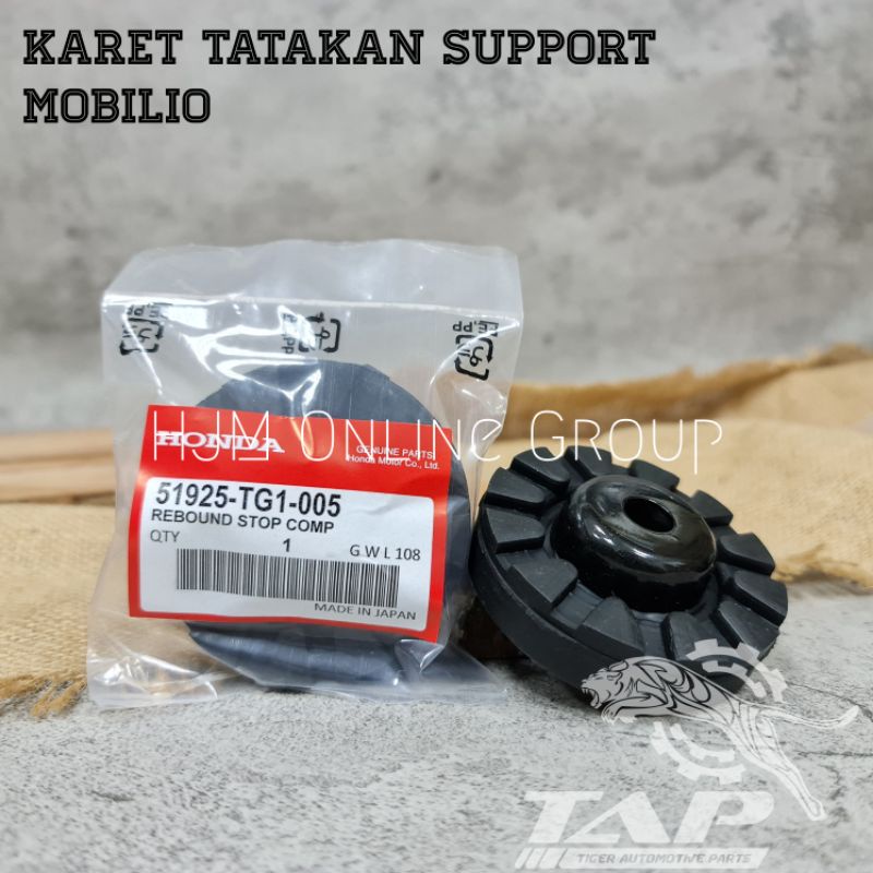 TATAKAN KARET SUPPORT SHOCK BREAKER DEPAN ATAS JAZZ MOBILIO BRIO BRV