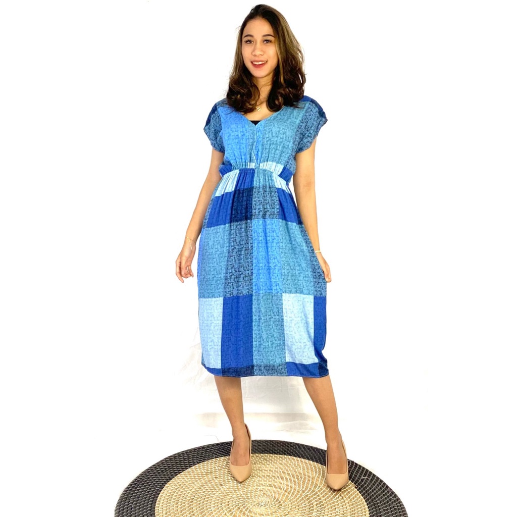 Daster Dress Manohara Bali-MN - PASTEL NAVY