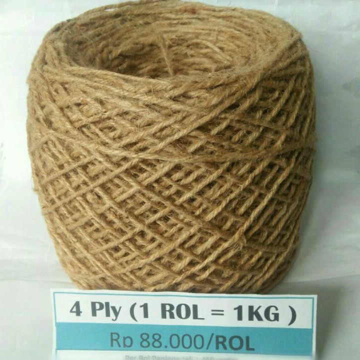 

1kg=Rp88.000 (4ply) Tali goni, Tali Rami, Tali vintage, Jute, Craft, Aksesoris