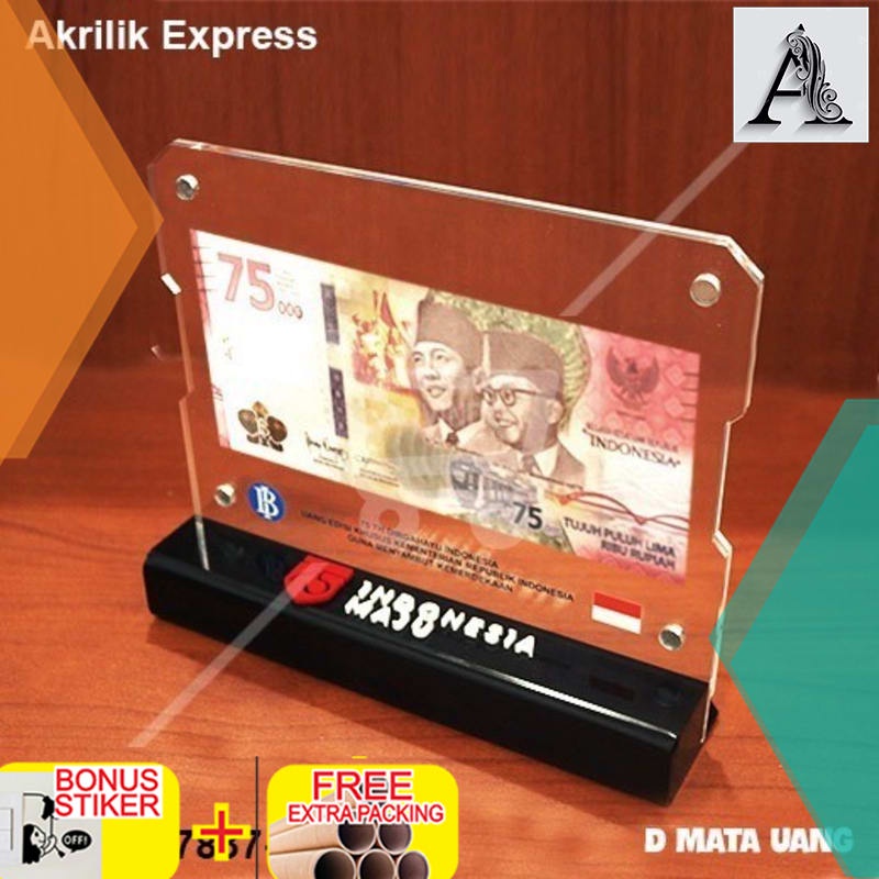 

Grosir display uang kertas / pajangan akrilik / display uang akrilik