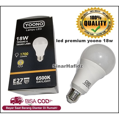 Lampu led YOONO 18W PREMIUM