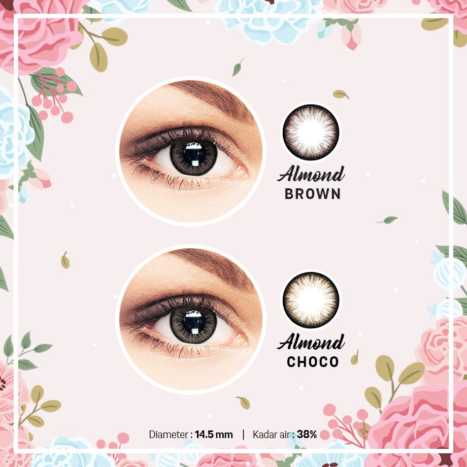 SOFTLENS TOPGEL ALMOND CHOCO 14.5mm MINUS -050 S/D -10.00