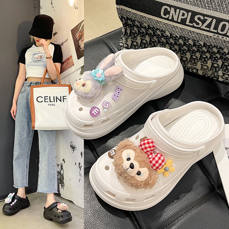 LUMMYSHOP SANDALS WANITA CROC STELLA SHELLIE PREMIUM IMPORT