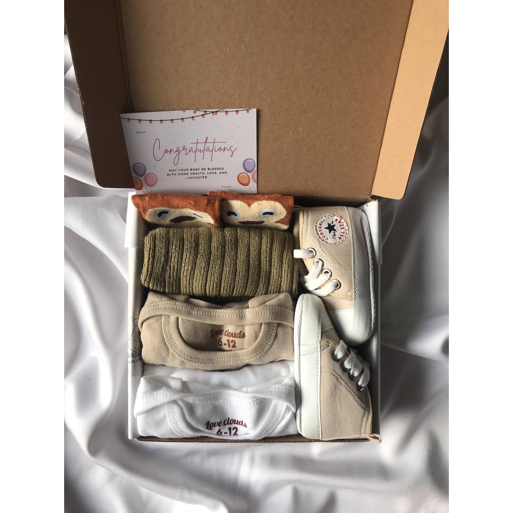 Baby Hampers Set  - Baby Hampers Premium Kado New Born Kado Bayi Paket Hampers Bayi GORGIEBABY-Luxe Hampers Coklat