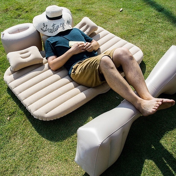 Kasur Matras Mobil Angin Satu Set + Pompa PENYANGGA TERPISAH / Car Bed / Semua Jenis Mobil